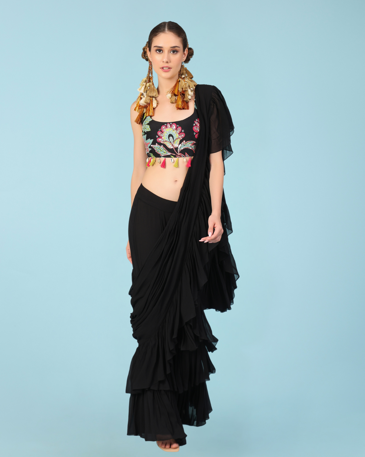 YASHA SAREE BLACK