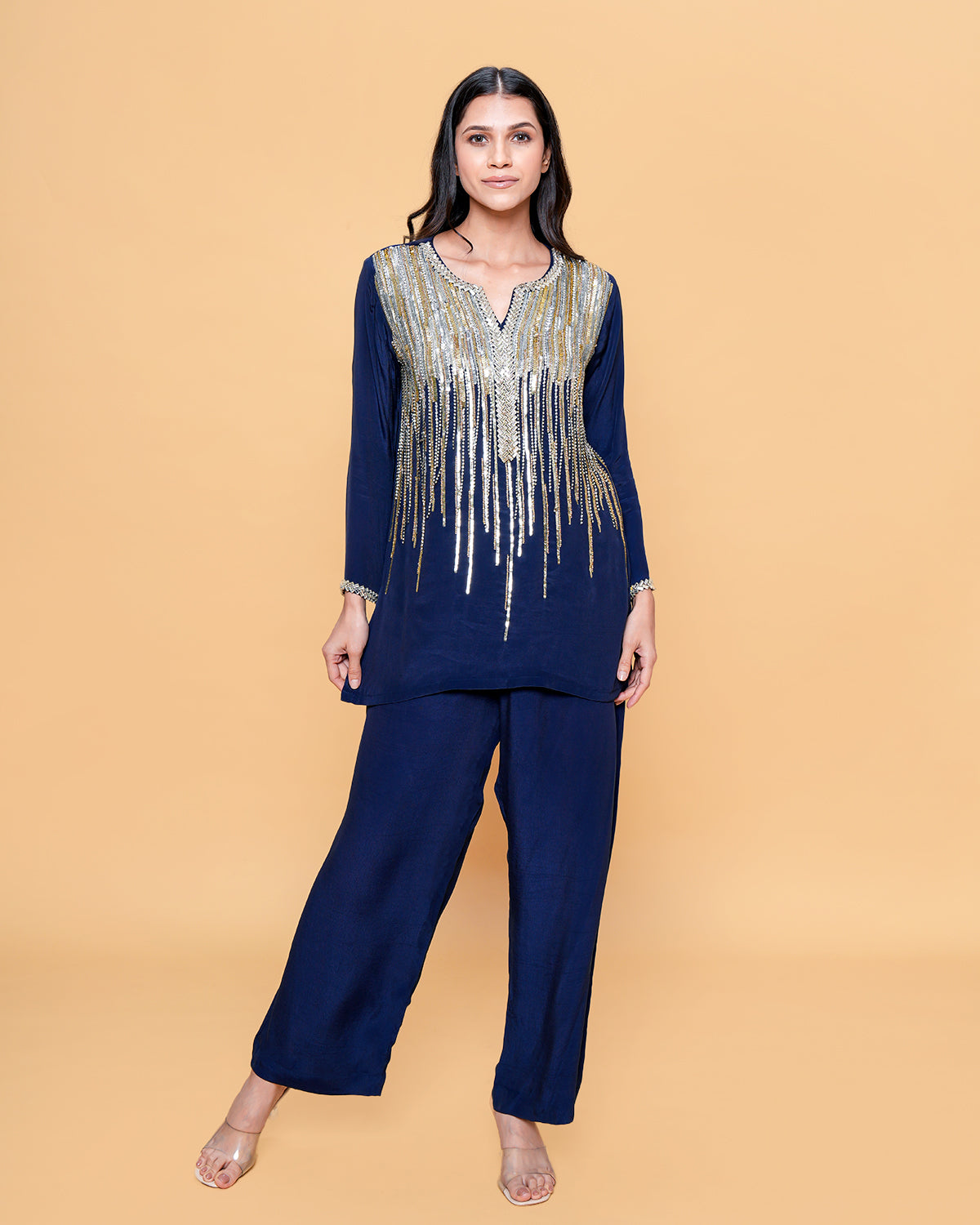 ALINA SOLID BLUE HEAVY