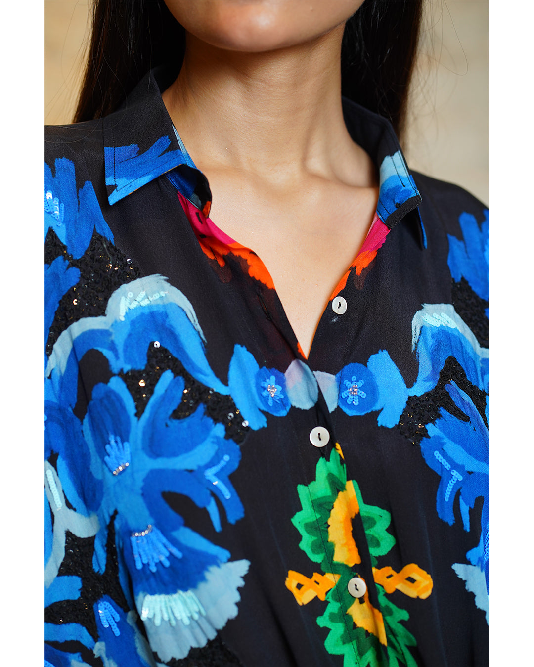 ATHENA HAND PAINTED - BLACK
