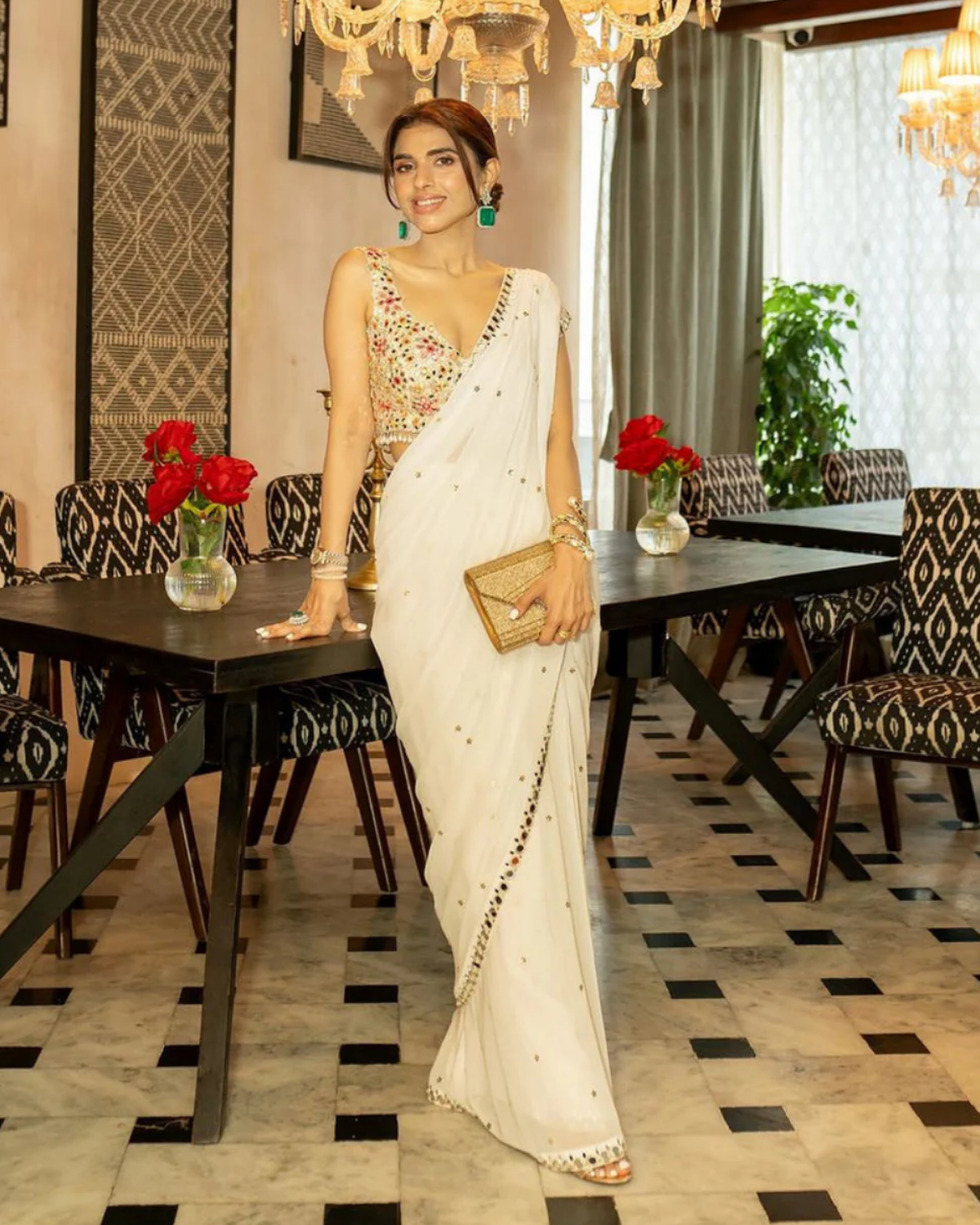 ISHNA IVORY SAREE