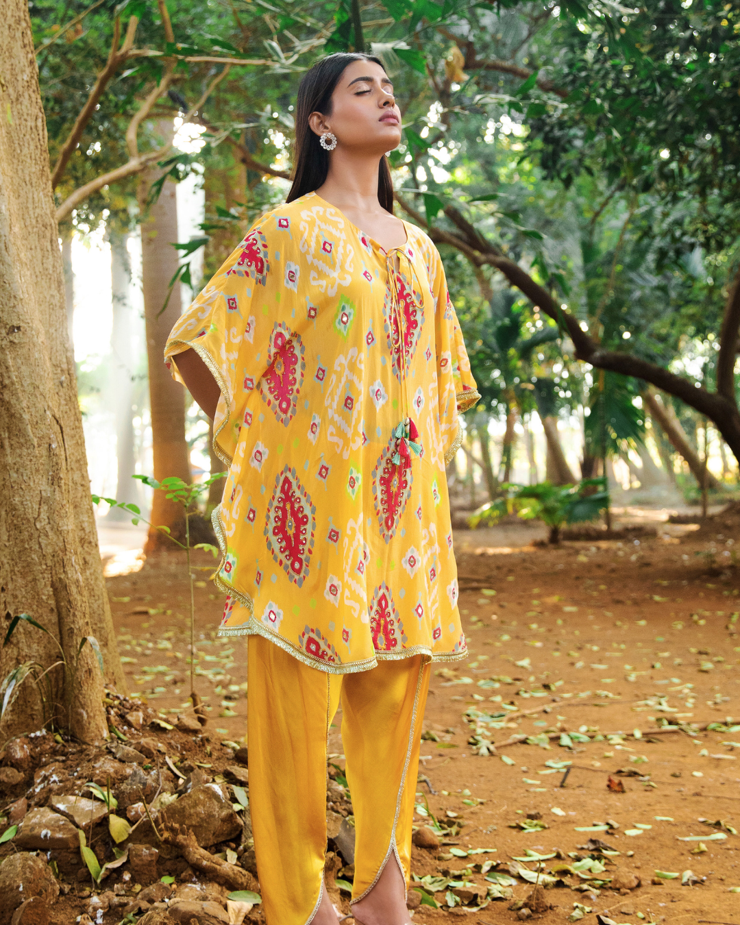 Dhoti with 2025 long kurti