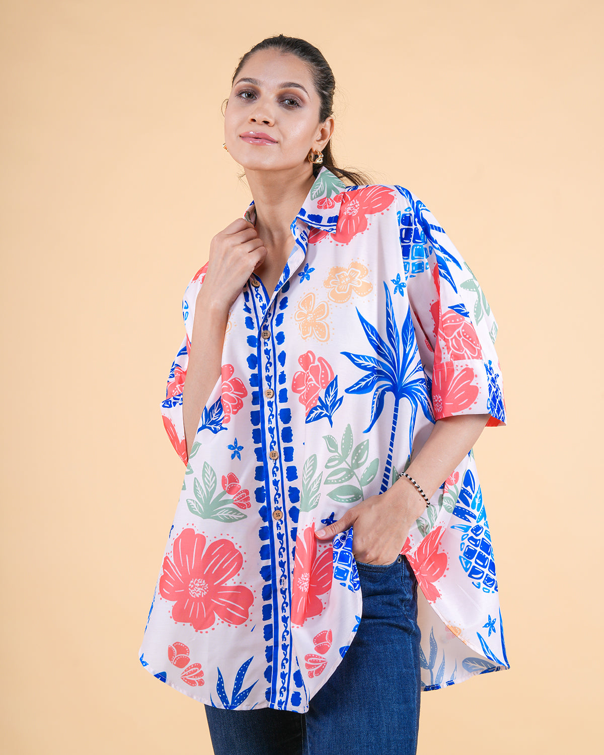 KIRA RELAXED SHIRT (PRINTED)