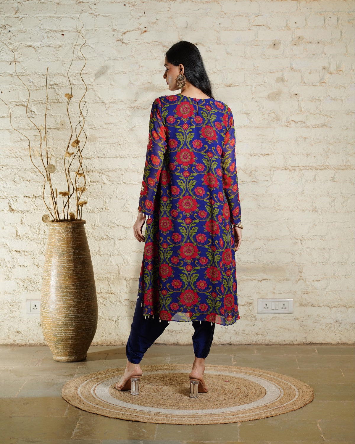 NUSRAT HIGH LOW - BLUE