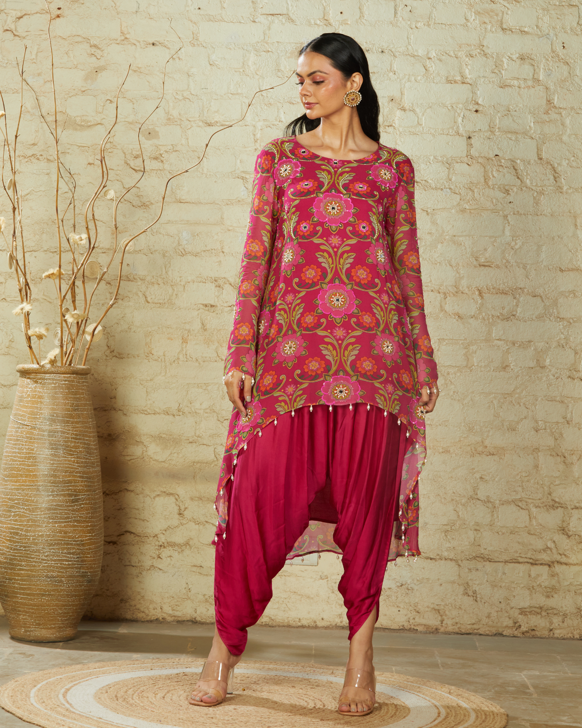 NUSRAT HIGH LOW - PINK