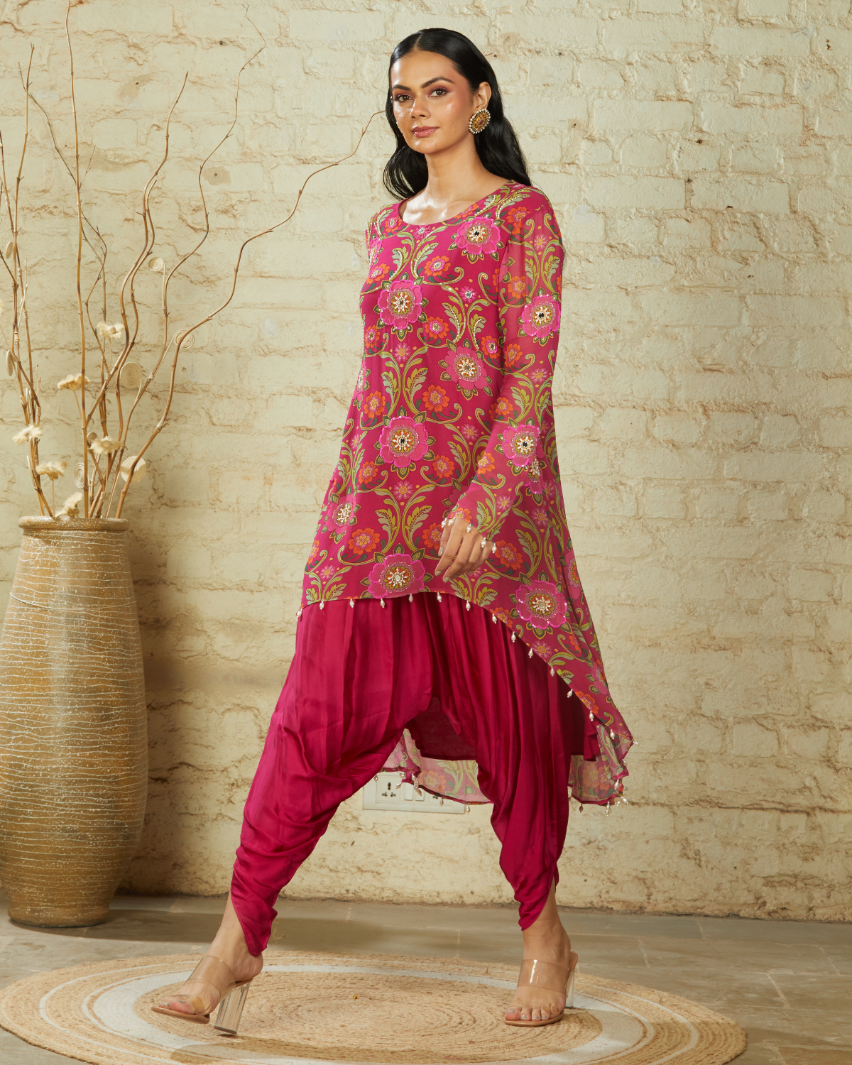 NUSRAT HIGH LOW - PINK