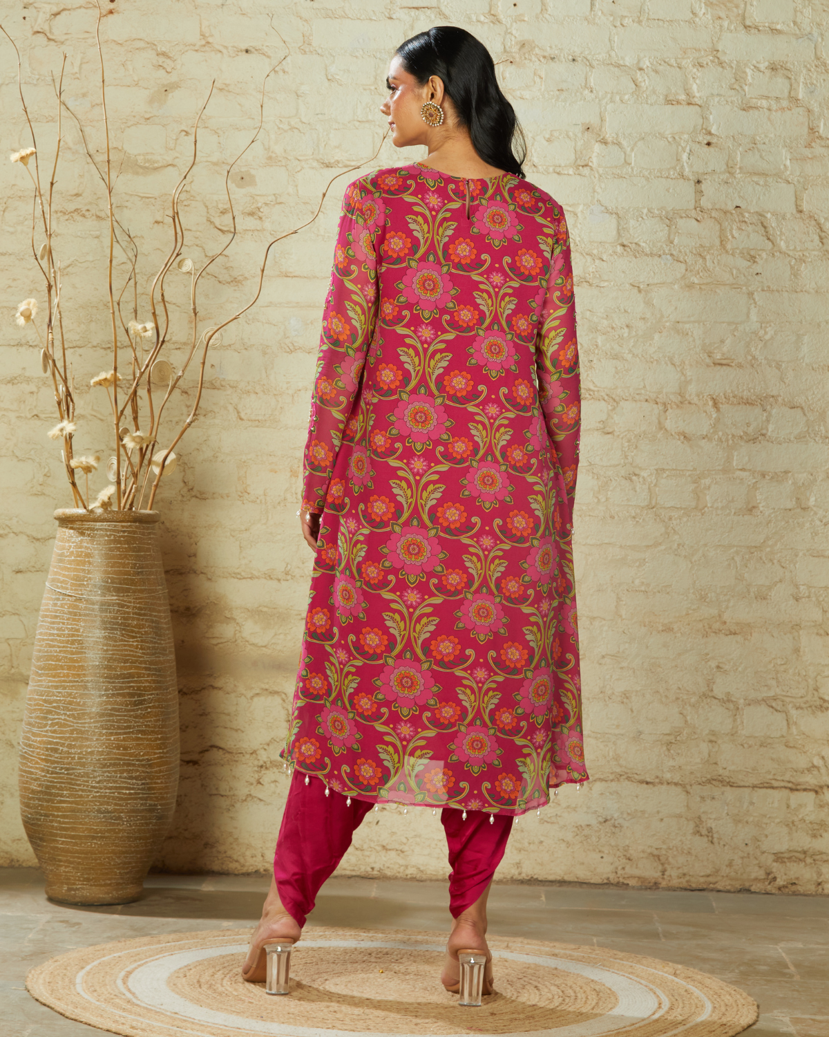 NUSRAT HIGH LOW - PINK
