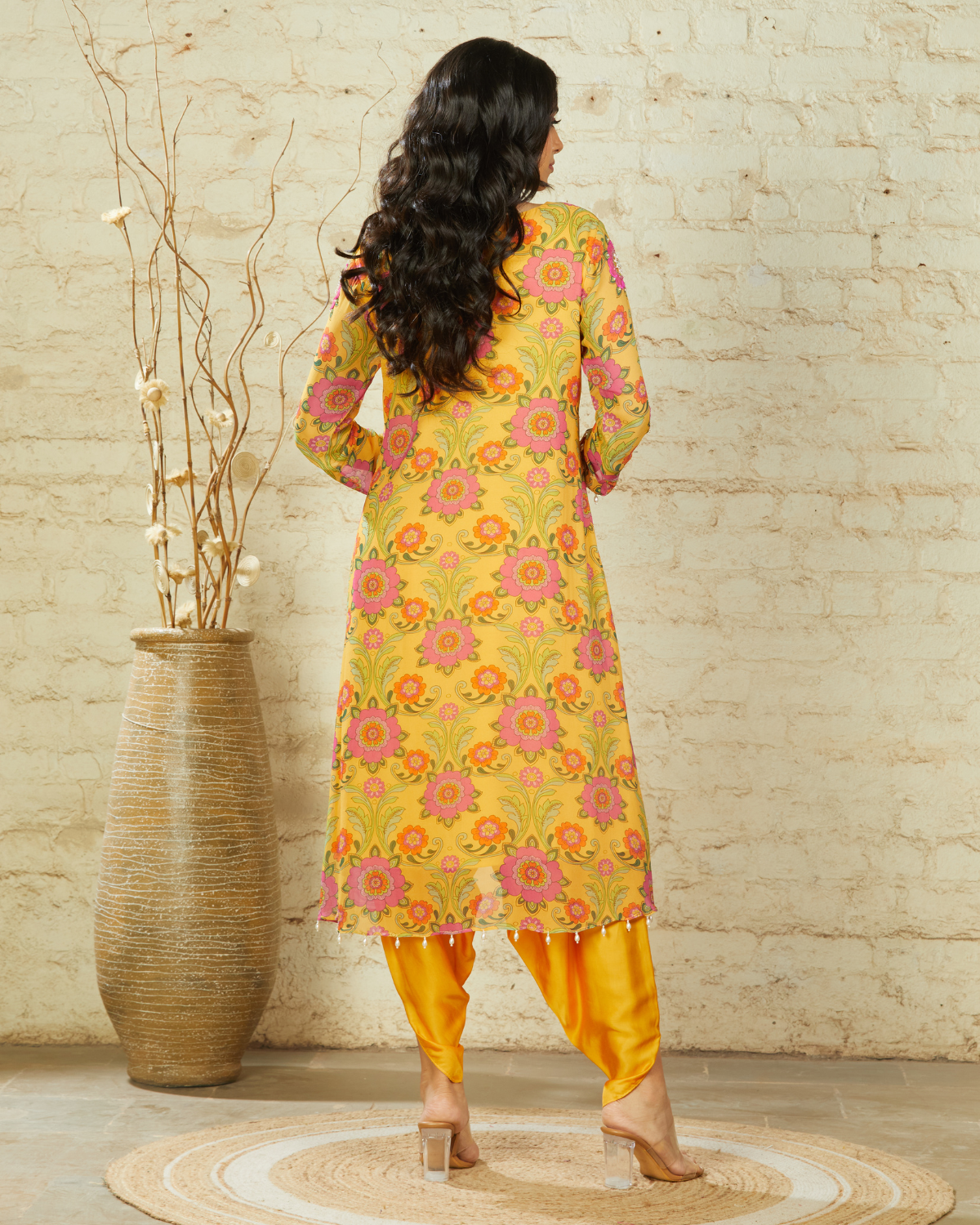 NUSRAT HIGH LOW - YELLOW