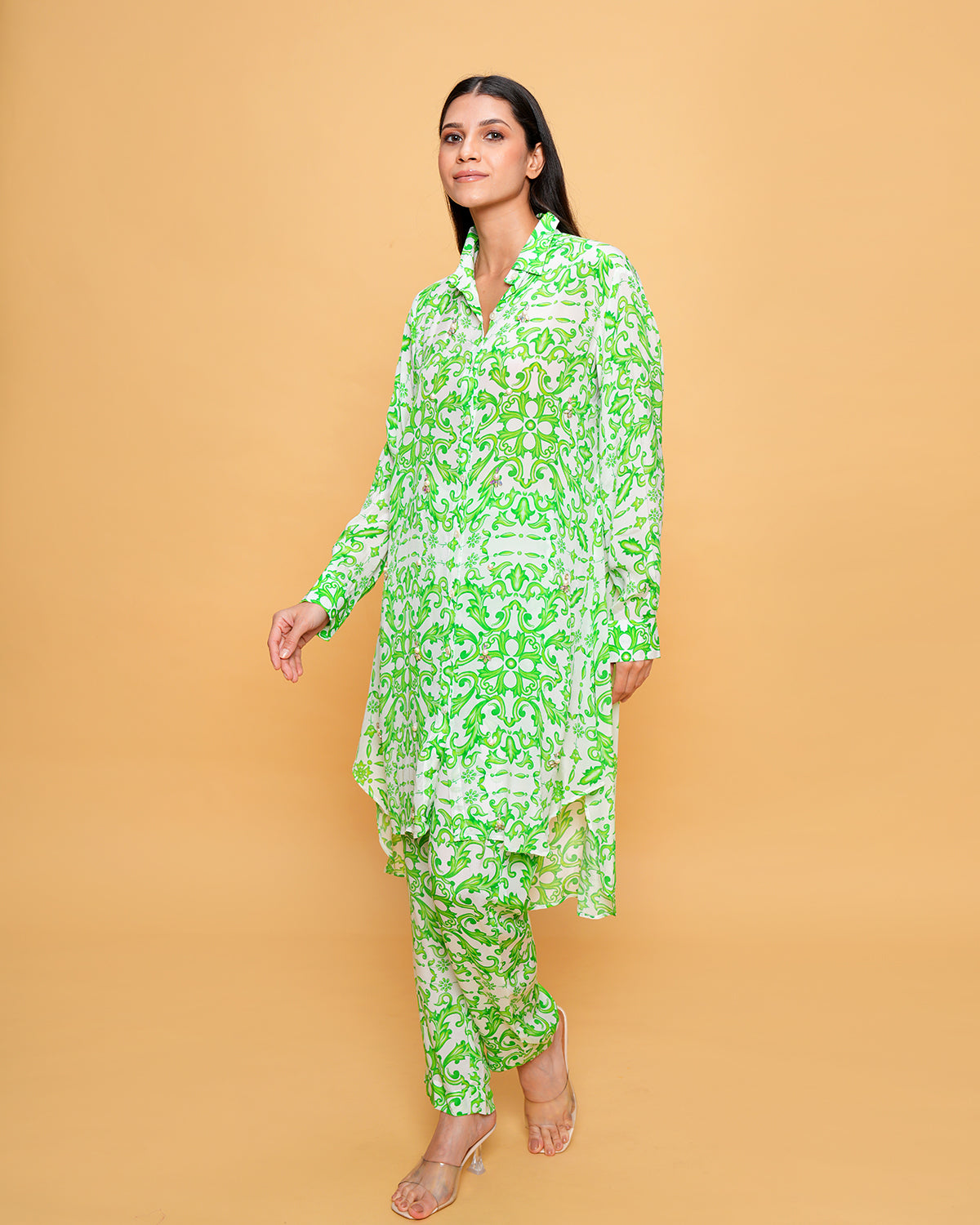 SANIA GREEK GREEN & WHITE