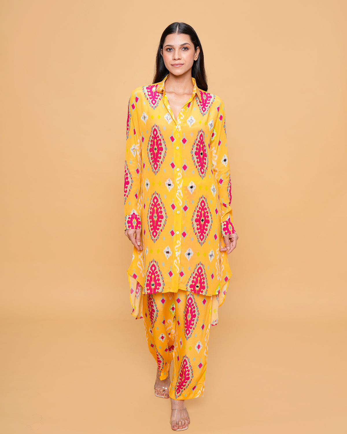 SANIA IKKAT YELLOW
