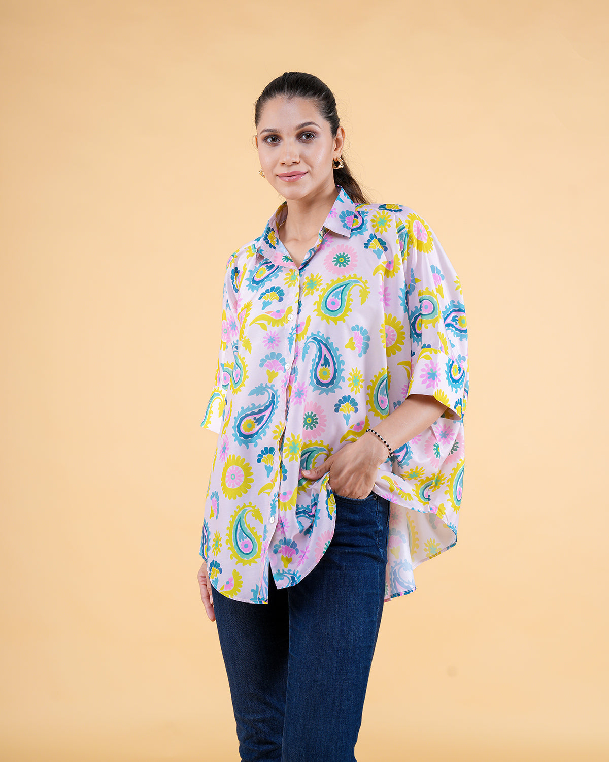 SANA RELAXED SHIRT (PRINTED)