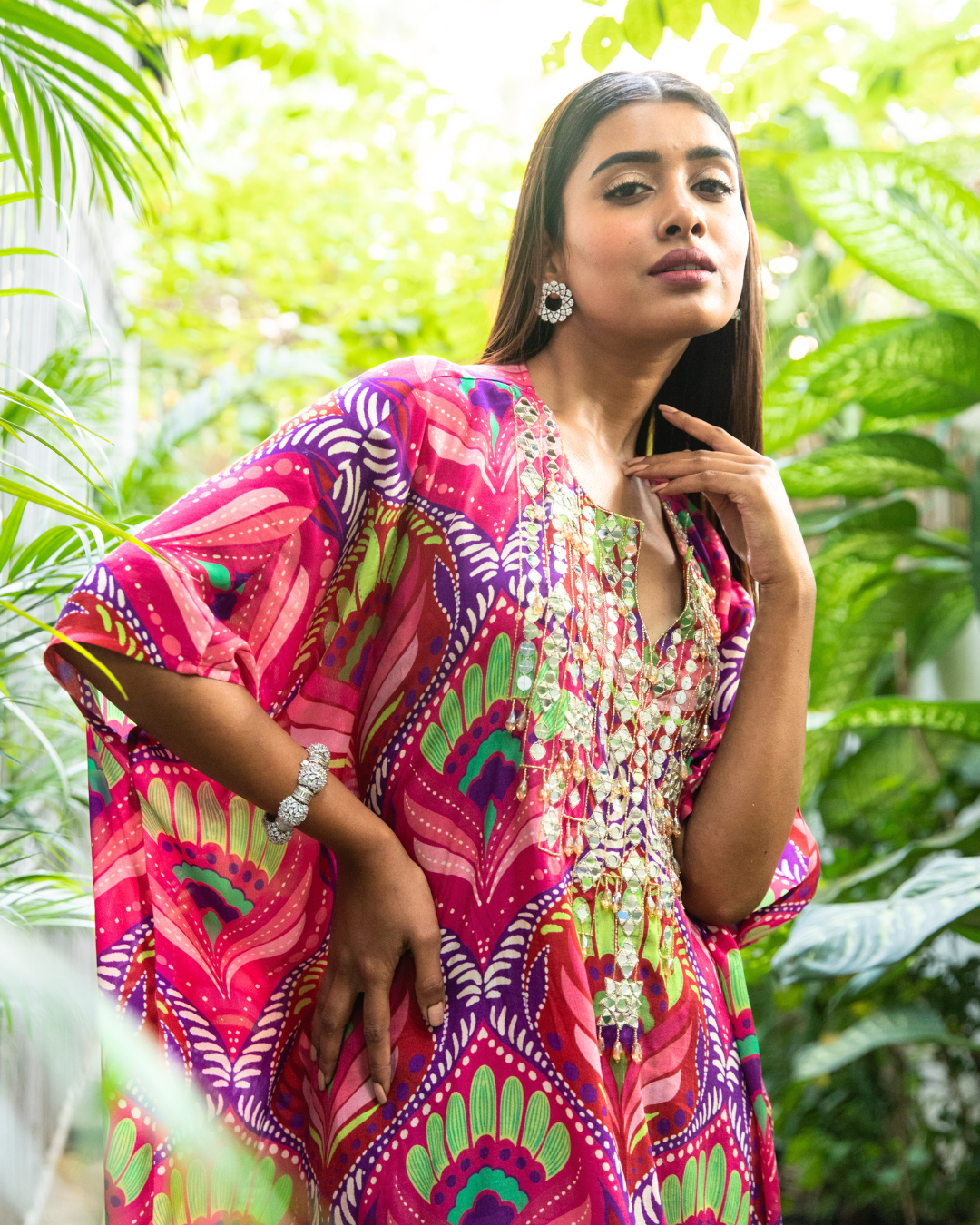 ZOHRA - RED PURPLE FAN