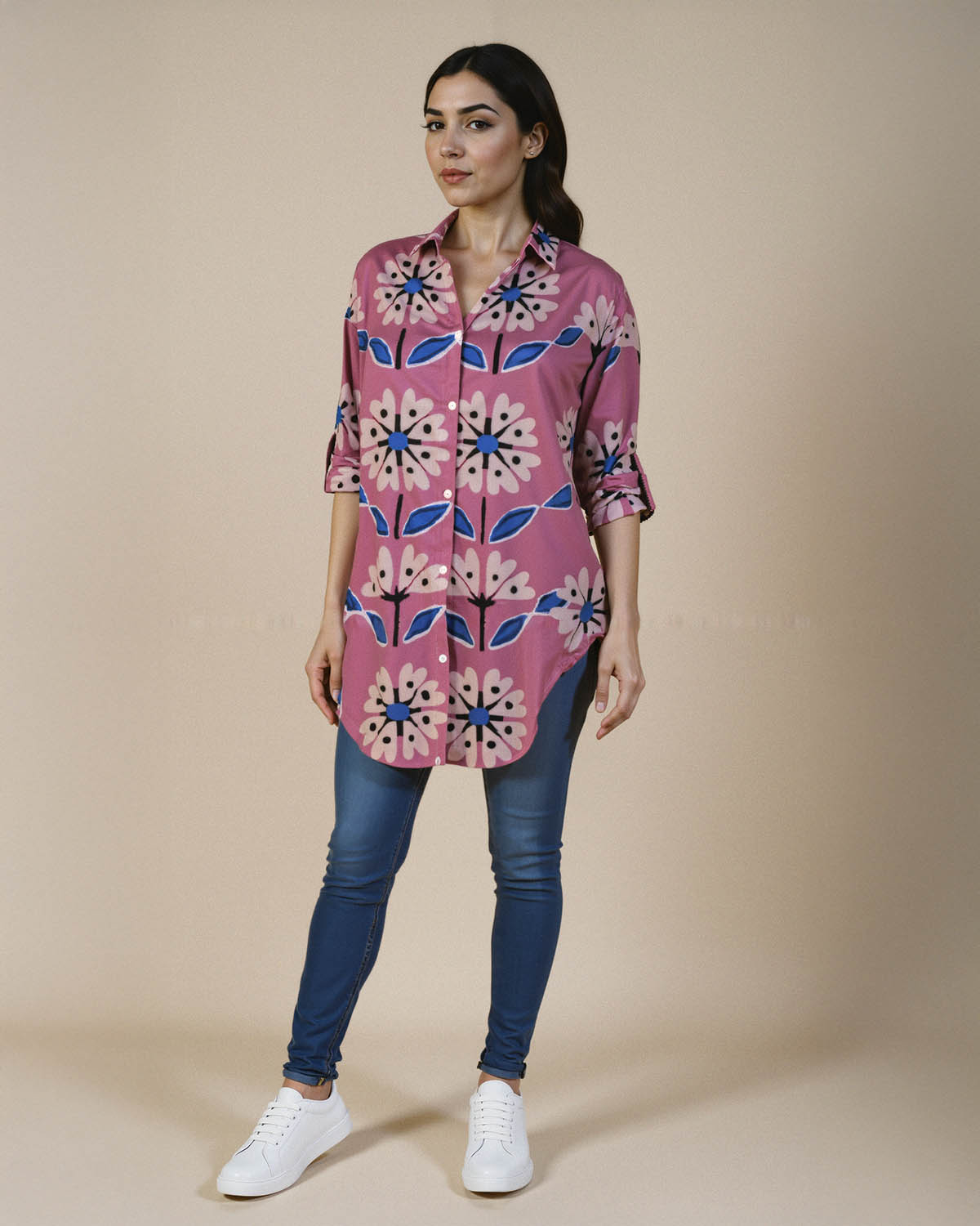 INAAYA BOYFRIEND SHIRT (PRINTED)