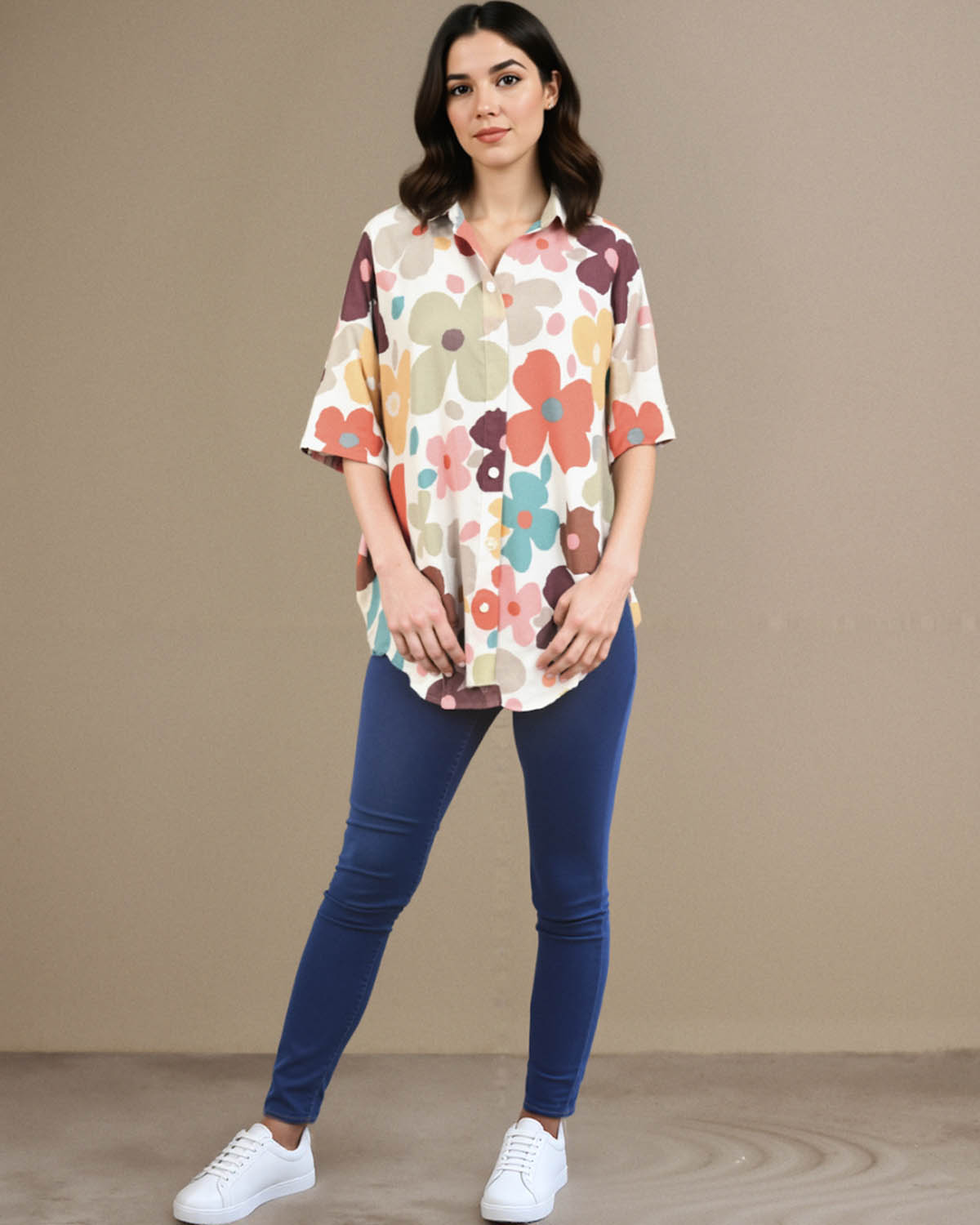 MEHER RELAXED SHIRT (PRINTED)