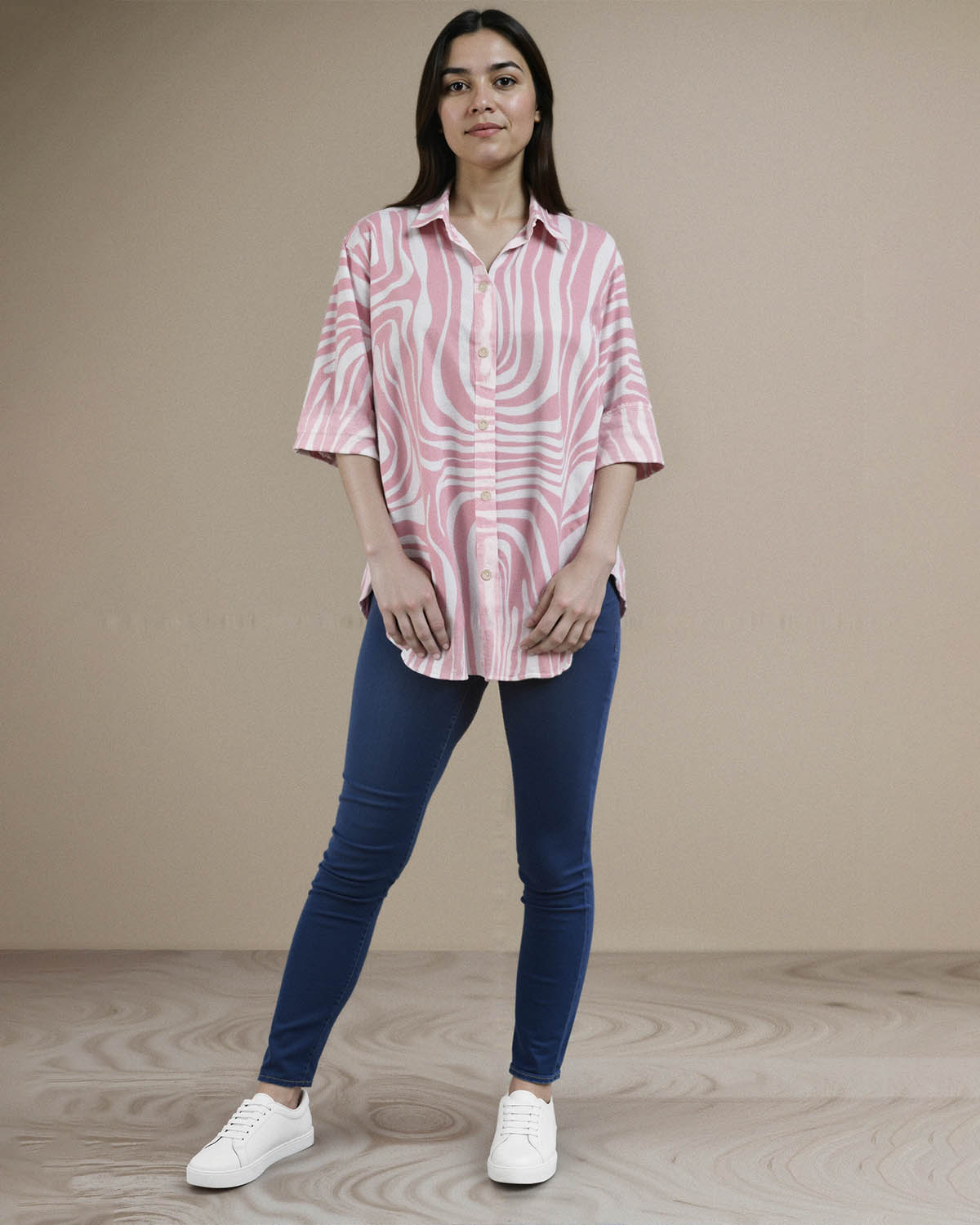 RANYA RELAXED SHIRT (PRINTED)