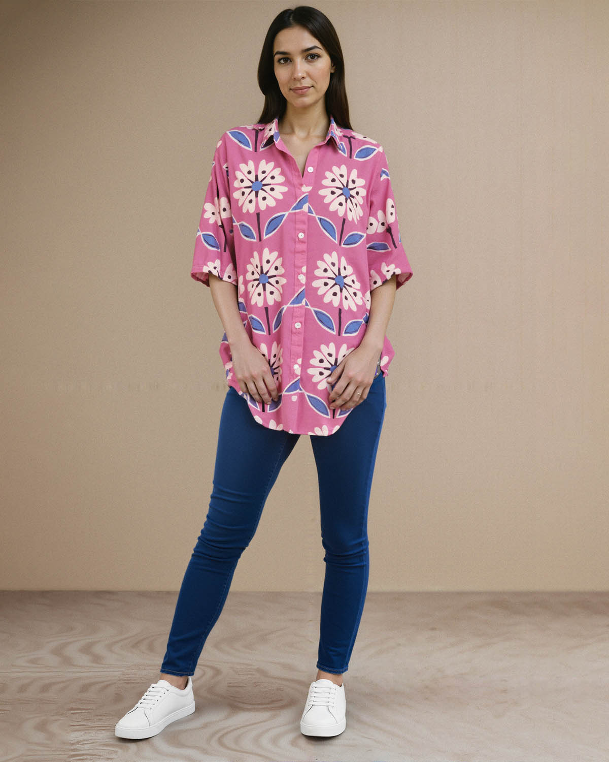 INAAYA RELAXED SHIRT (PRINTED)
