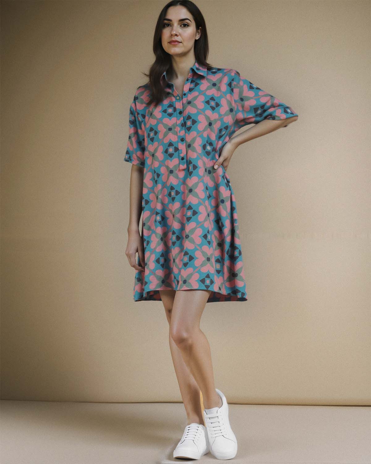 RHEA SHIRT DRESS