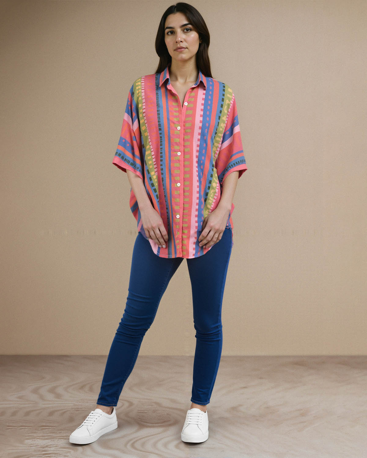 TARA RELAXED SHIRT (PRINTED)
