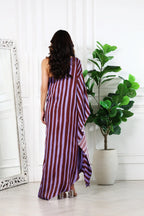 Ishq Stripes Brown And Purple