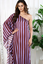 Ishq Stripes Brown And Purple
