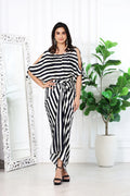 Ruhana Stripes Black And White