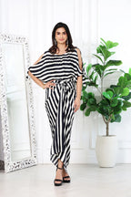 Ruhana Stripes Black And White