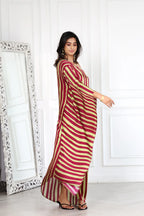 Ishq Stripes Red And Lime