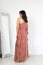 Ishq Stripes Red And Lime