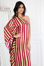 Ishq Stripes Red And Lime