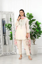 Diya Ivory Chanderi Kurta Set