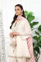 Diya Ivory Chanderi Kurta Set