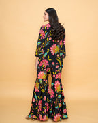 Anam Floral -  Black