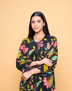 Anam Floral -  Black