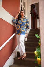 Elara Printed Cotton Shirt