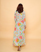 Chandini Floral Aqua