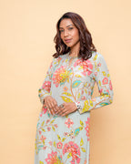 Chandini Floral Aqua