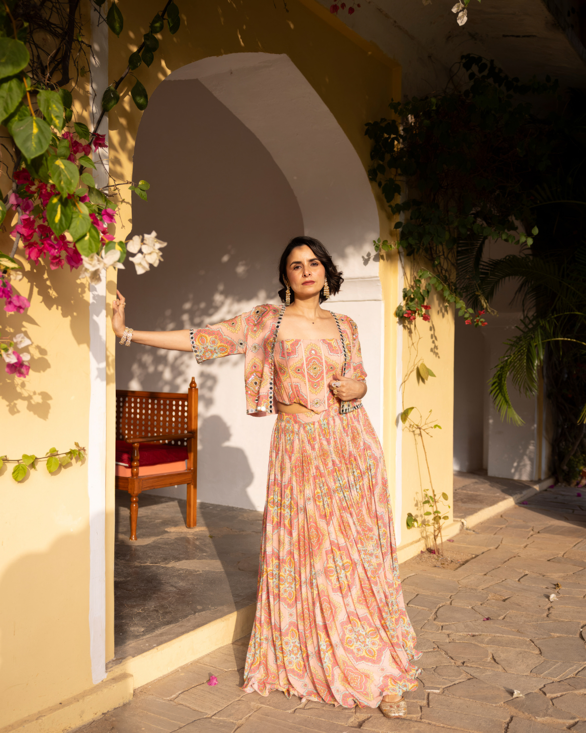 FARIHA SEHER ROSE - JACKET SET