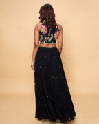 Maya Floral -  Black