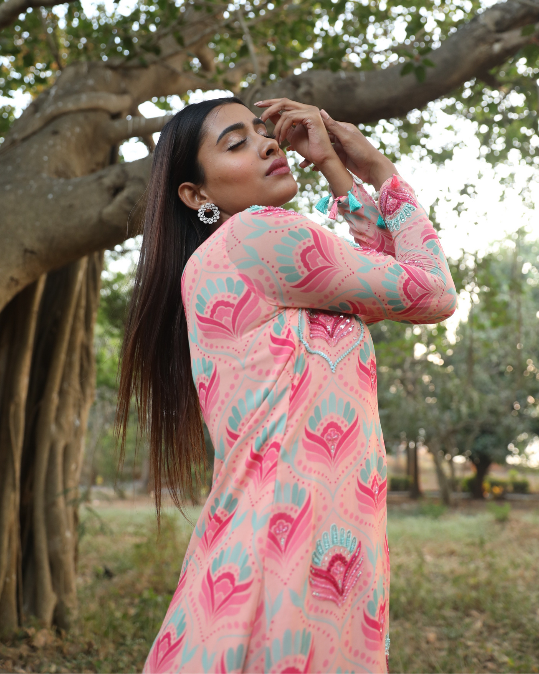 Kurti with 2025 dhoti pants