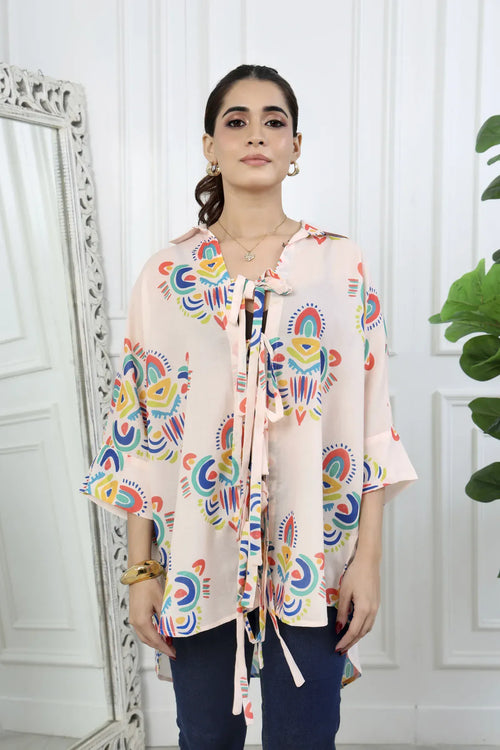 Rumi Front Tie Up Shirt