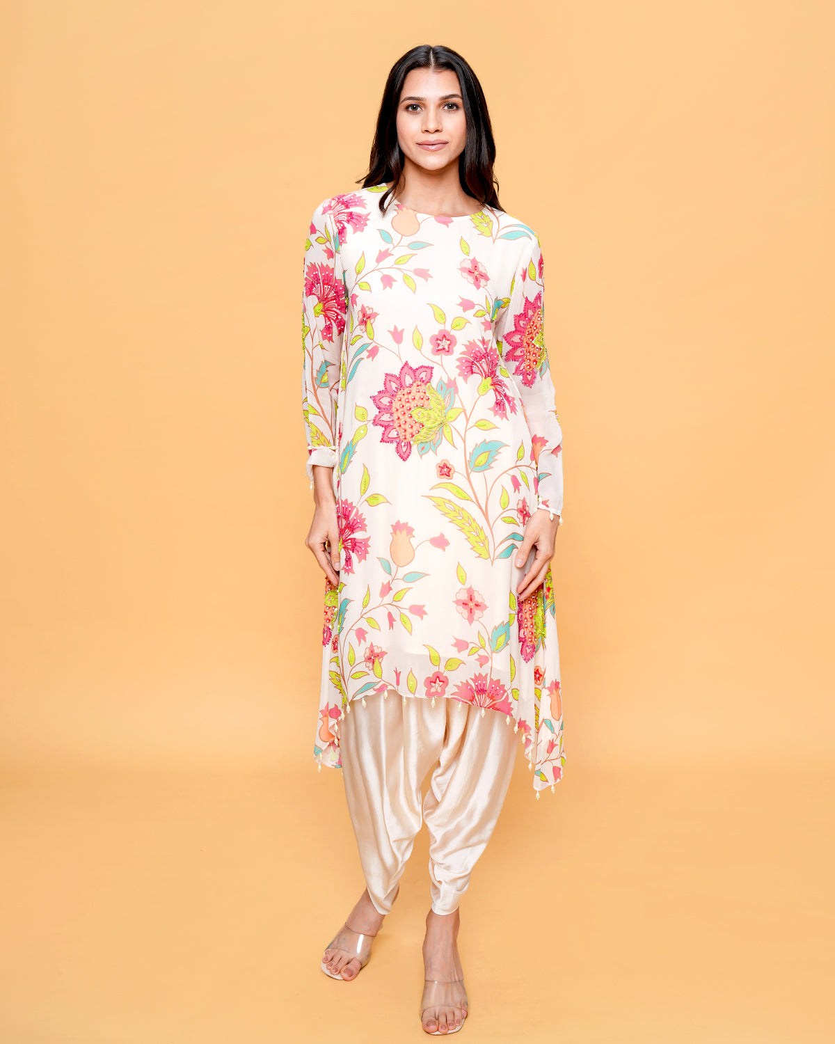 Nusrat Floral Ivory