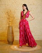 Olive Red Fan