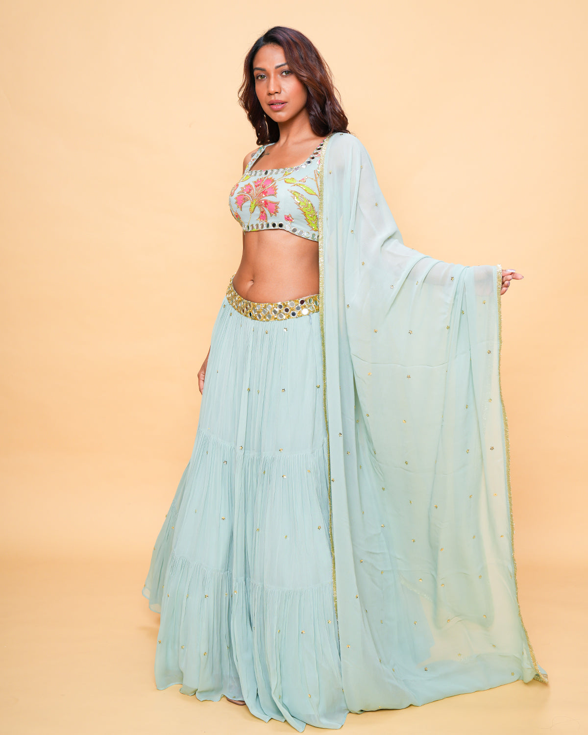 RIA FLORAL AQUA (SOLID)