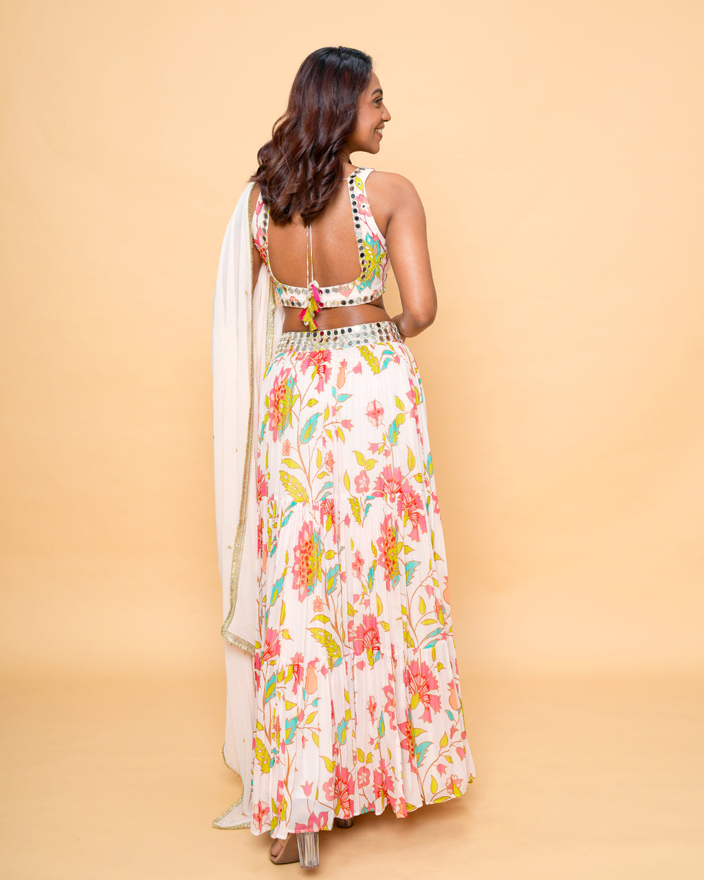 RIA FLORAL IVORY (PRINTED)