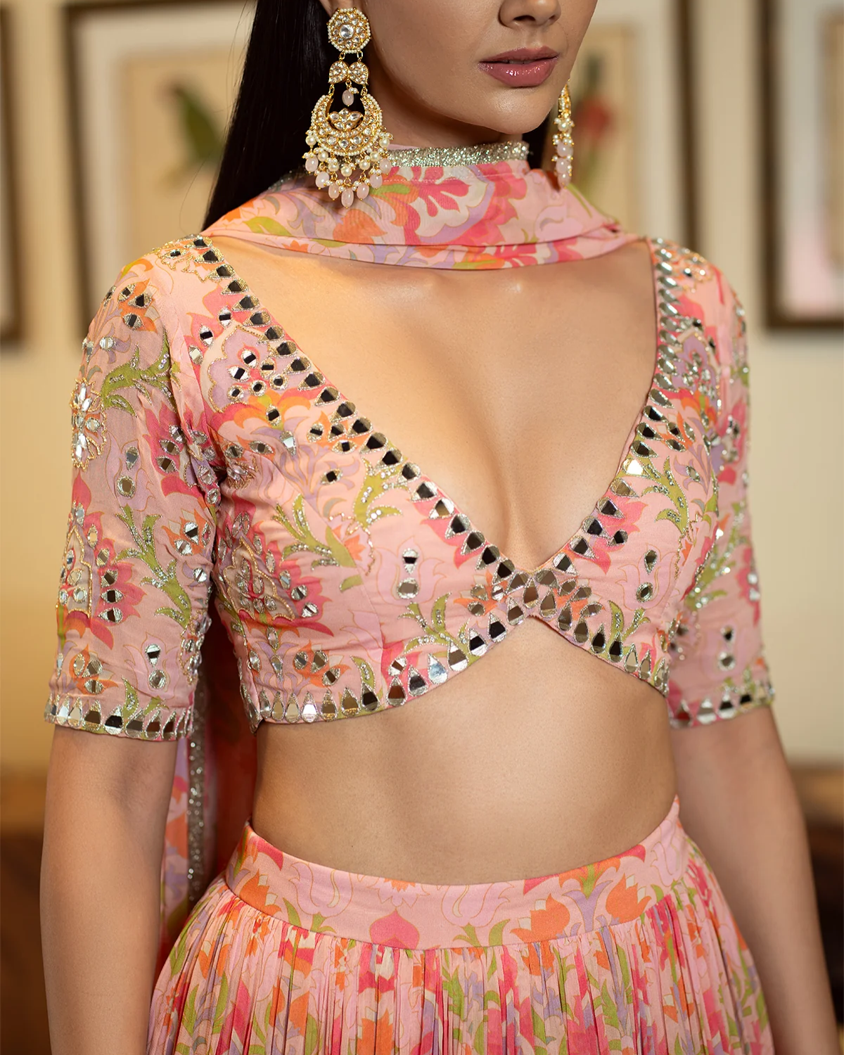 Rose Lehenga - Rose