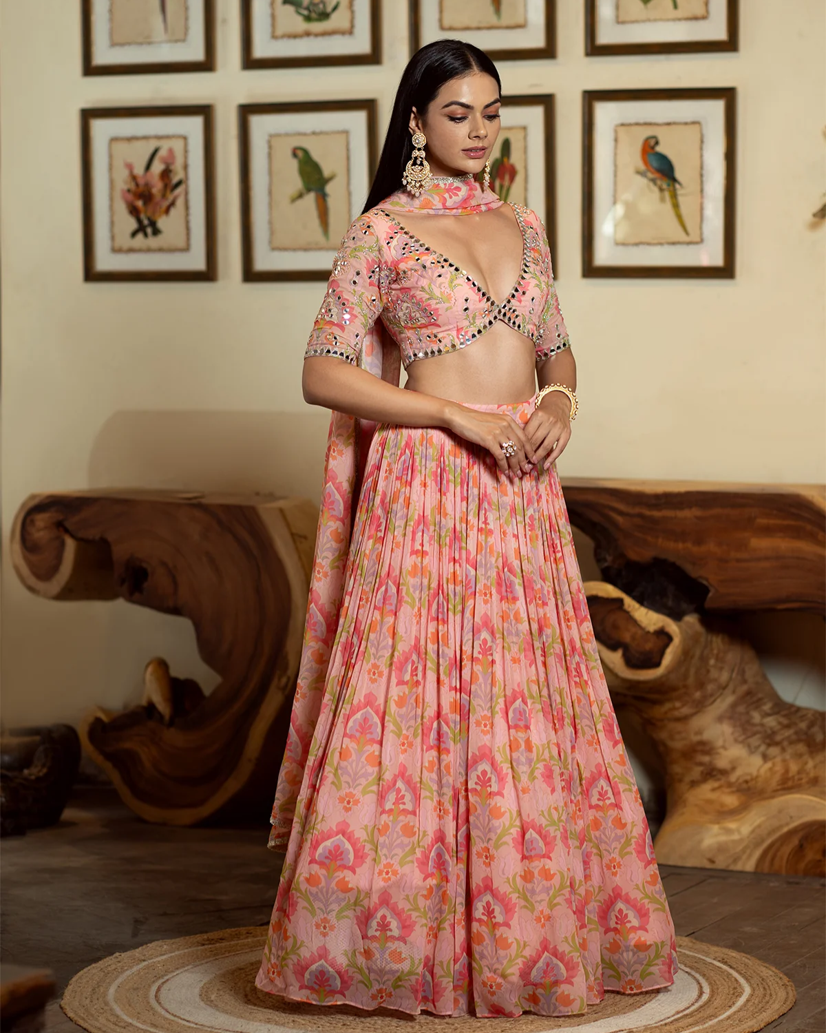 ROSE LEHENGA - ROSE