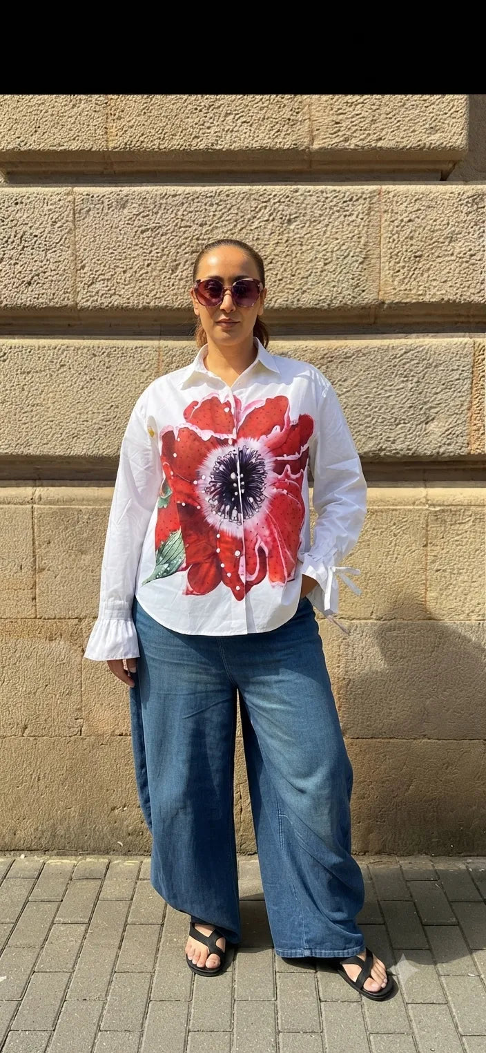 Hand Painted Cotton Shirt