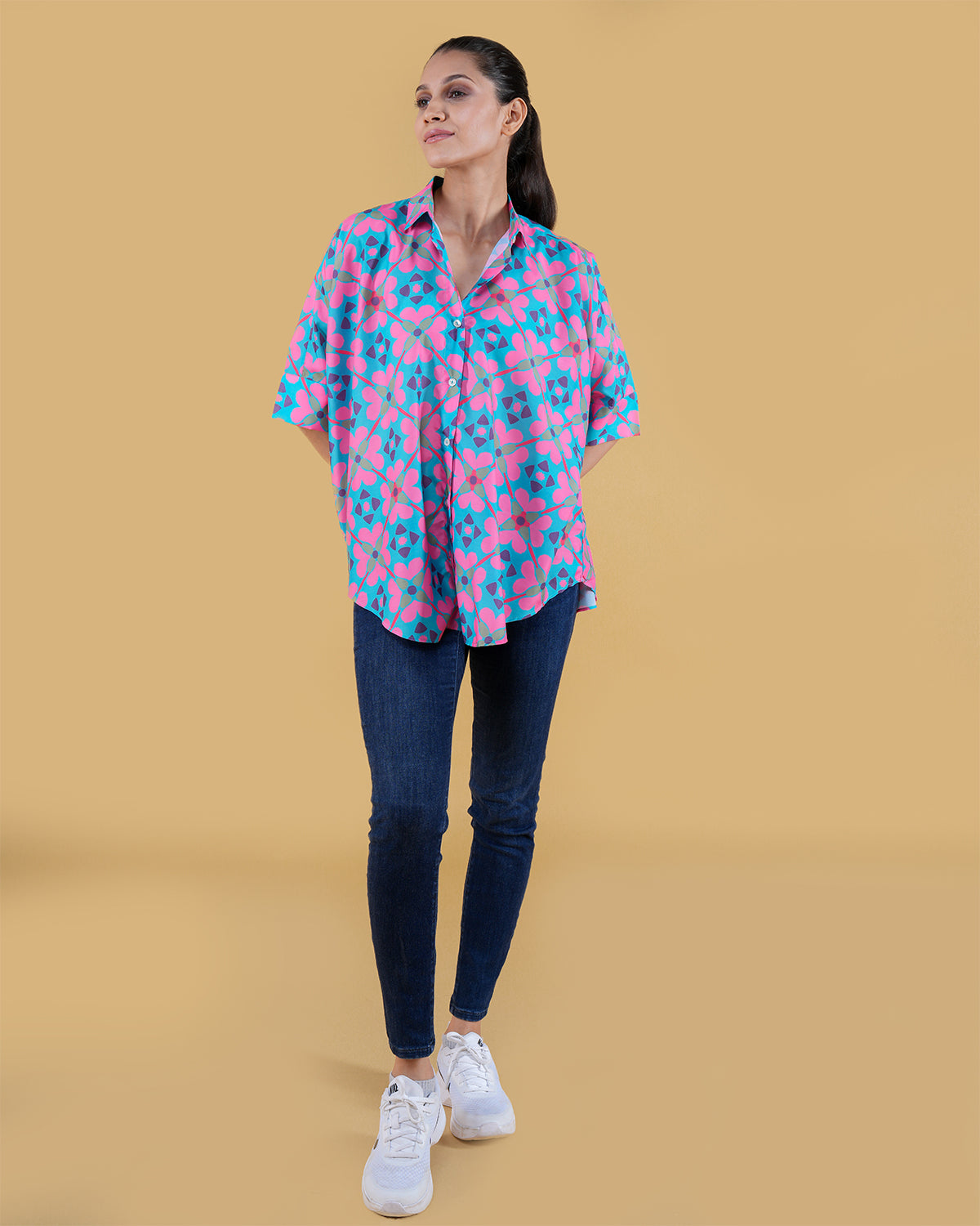 RHEA RELAXED SHIRT (PRINTED)