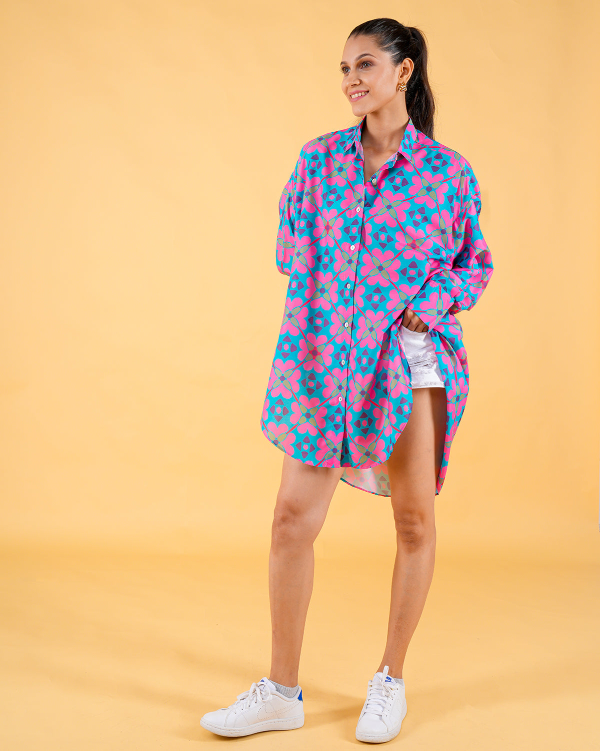 RHEA BOYFRIEND SHIRT (PRINTED)