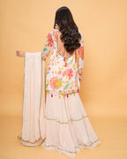 Sana Floral Ivory (With Sleeves)