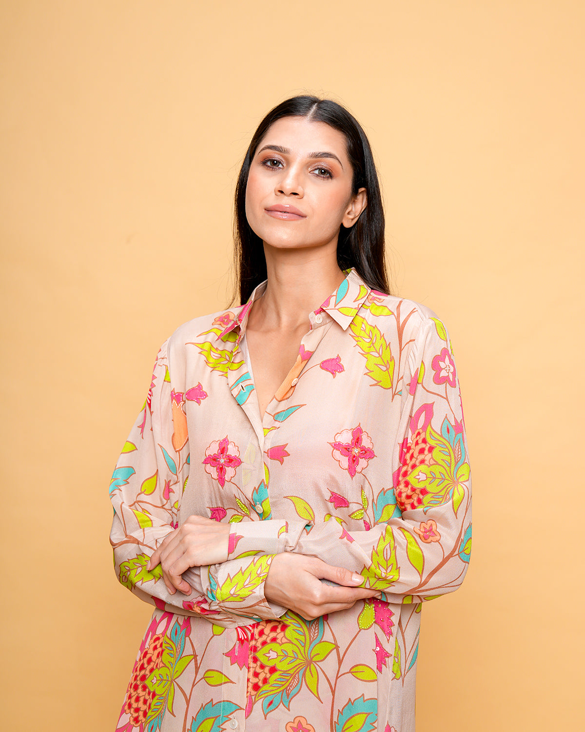 SANIA FLORAL BEIGE